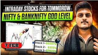 Best Intraday Stocks | 7 FEBRUARY 2025 | Stocks to buy tomorrow | Detail Market Analysis!