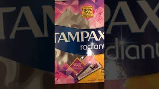 Tampax radiant review!