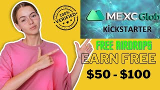 How to JOIN Kickstarter Event on MEXC Global | Free Airdrop | earn free $40 - $400 airdrops 💰💰🤠 #btc