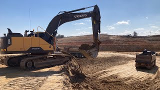 Volvo EC300E Excavator Loading Dumper #29 | 장비작업 Construction Machines | 굴삭기 토사 상차작업