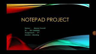 Making a Simple Notepad using Python Gui.