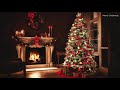 bedtime christmas piano with fireplace│silent night noel o holy night