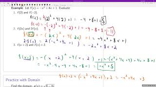 1 4 Function Notation