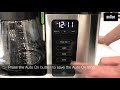 braun multiserve coffee machine how to set the clock program auto on function