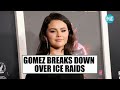 live karoline leavitt shames selena gomez on illegal migrant raid arrest trump ice white house