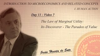 D11:V7 |  The Law of Marginal Utility: Its Discoverer - The Paradox of Value