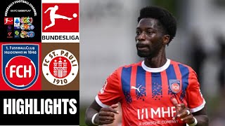 1. FC Heidenheim vs FC ST. Pauli 18.Spieltag Bundesliga Highlights