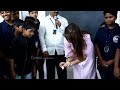 see lavanya tripathi simplicity eating food with kids at anaadha vidyarthi gruham orphanage