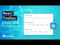 React Toolbar: The Ultimate Feature Walkthrough