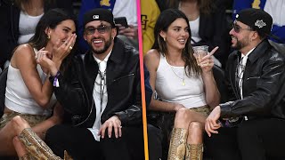 Kendall Jenner and Bad Bunny All SMILES Courtside at Lakers Game