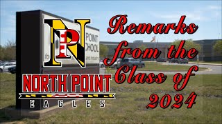 Remarks from the North Point High School Class of 2024