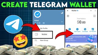 telegram wallet create | telegram wallet create easily | telegram wallet kese banaye