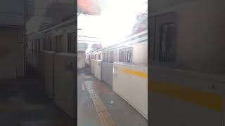 東急東横線武蔵小杉駅 各駅停車日吉行き発車