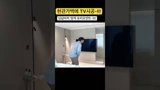 현관가벽에 TV월을 옮긴 레이아웃~!!!!