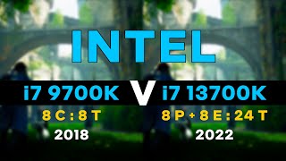 Intel Core i7 9700K vs 13700K | 8 Cores \u0026 8 Threads VS 16 Cores \u0026 24 Threads