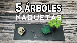 Como hacer ÁRBOLES para MAQUETAS ARQUITECTÓNICAS