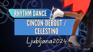 Aurea CINCON-DEBOUT / Earl Jesse CELESTINO (CAN) | Junior Ice Dance Rhythm Dance | Ljubljana 2024