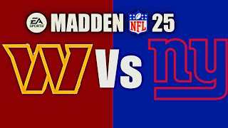 Madden NFL 25:[Me] Washington Commanders Vs New York Giants