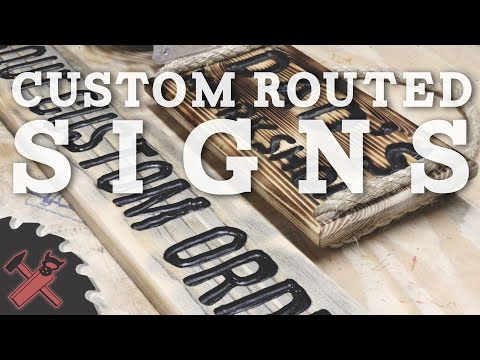 Making a Sign With a Router Making a Sign With a Router