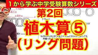 中学受験算数「植木算⑤（リング問題）」小学４年生～６年生対象【毎日配信】