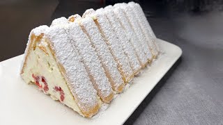 BÛCHE SANS CUISSON : FRAMBOISE \u0026 RAFFAELLO