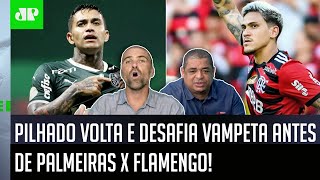 "QUÊ? EU APOSTO COM VOCÊ! O Flamengo contra o Palmeiras..." Pilhado VOLTA e DESAFIA Vampeta!