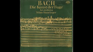 Bach - Ars Rediviva, Milan Munclinger – Die Kunst Der Fuge (vol.1) - Full Album, recorded from vinyl