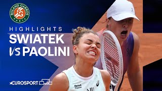 Iga Swiatek vs Jasmine Paolini | Final | French Open 2024 Extended Highlights 🇫🇷