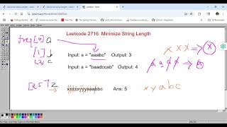 Leetcode 2716 Minimize String Length