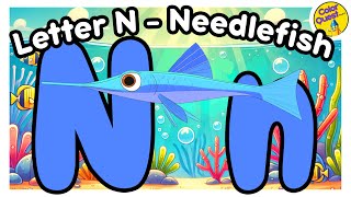 Look at this New Sea Animal! ABC Animal Song for Kids! Learn Letter N for Kindergarten and Preschool