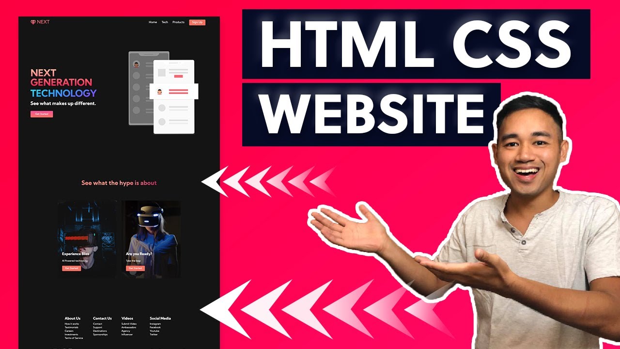 HTML CSS And Javascript Website Design Tutorial - Beginner Project ...