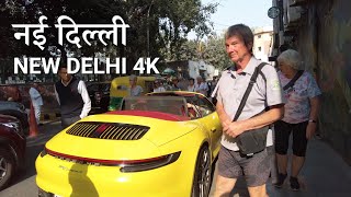 NEW DELHI, Khan Market Walking Tour - Luxurious Shopping Street - INDIA 4K HDR