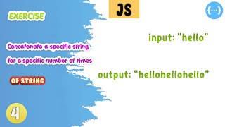 Javascript Exercise Concatenate Specify A String | practise code