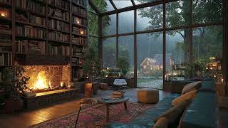 Cozy Jazz Piano by the Rainy City Window π Soft Jazz Music for Study, Work & Creative Flow