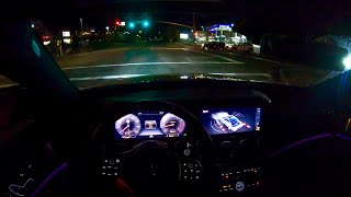 2019 Mercedes Benz E300 4Matic+ | Night Drive POV | AMBIENT Lighting