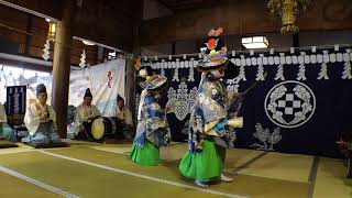 ２０１９和賀大乗神楽慶昌寺奉演２「地讃（八幡舞）」