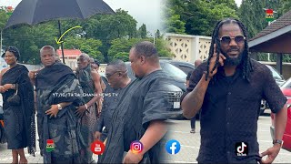 Samini, Great Torgbe Afede, UT Properties boss \u0026 Sarkodie arrive at His late Lawyer Mama C’s Funeral