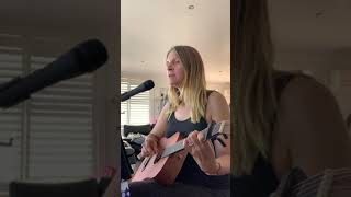 Robynne singing an acoustic guitar cover Wendy Mathews - The day you went away.