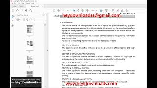 Hyundai R360LC-3 Crawler Type Excavator Service Manual 2023