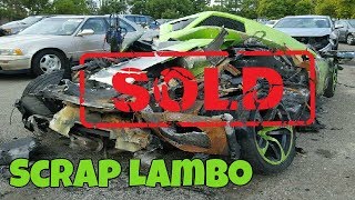 DESTROYED Lamborghini sells for CRAZY MONEY at Salvage Car Auction
