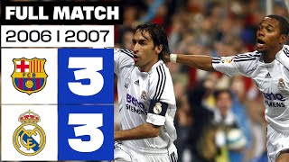 FC Barcelona vs Real Madrid (3-3) 2006/2007 PARTIDO COMPLETO