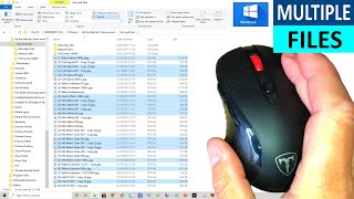 Windows 10 How to select multiple files in File Explorer - Select Multiple Files at once using Mouse