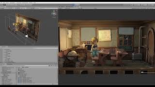Pre-Rendered background custom character test unity