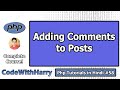 Adding Comments to Threads Using HTML Form | PHP Tutorial #58