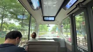 厉害！实拍广州无人驾驶公交车，没有方向盘，太先进了Guangzhou Autonomous Bus