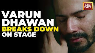 Actor Varun Dhawan Breaks Down On Stage While Remembering A Close One Whom He Lost During Covid