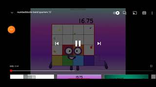 Numberblocks band quarters 0.25-33.25