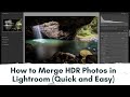 SIMPLE PHOTO EDITING HACK!!! How to Merge HDR Photos in Lightroom