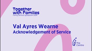 Acknowledgement of Service - Val Ayres Wearne