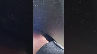 Old school exhaust leak check by hand danger warning ⚠️